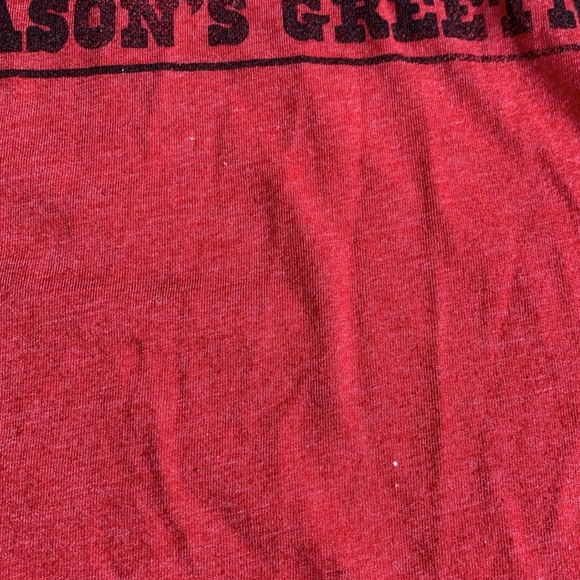 OLD NAVY Snoopy Woodstock Seasons Greetings Holiday Peanuts T-Shirt Size Small - Picture 5 of 9